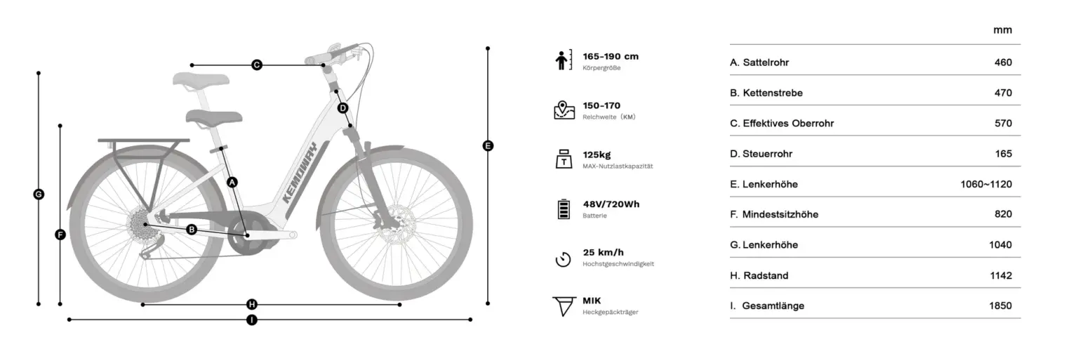 K5 ebike size