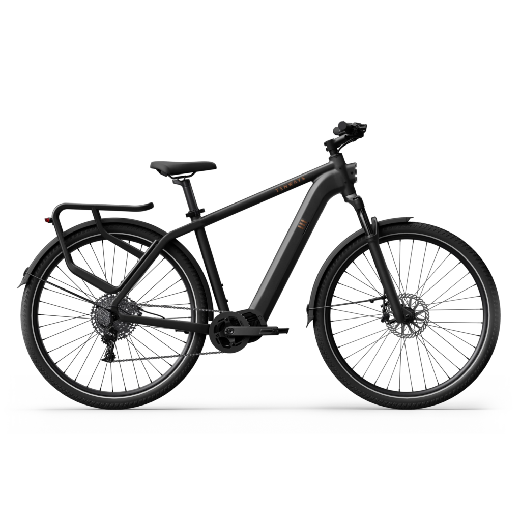 TENWAYS AGO X Trekking E-Bike – in Schwarz – Produktansicht