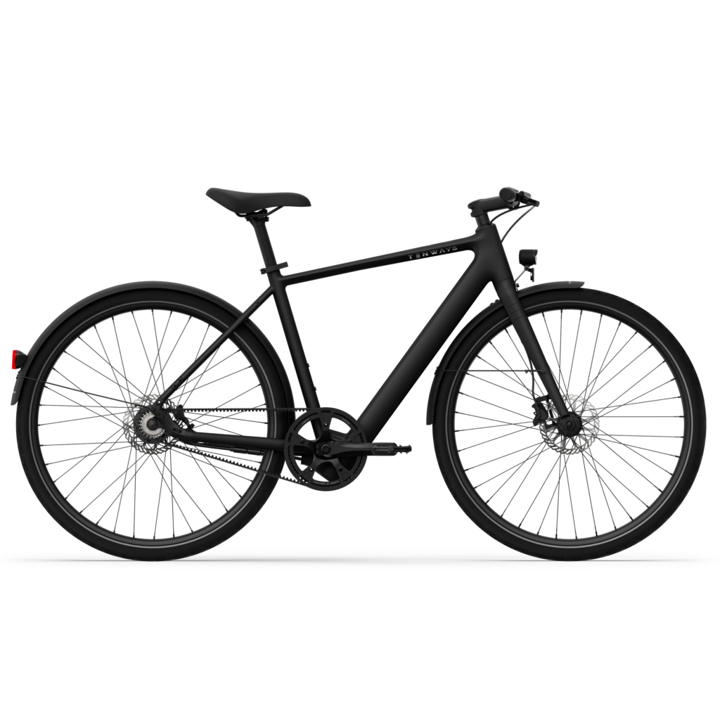 TENWAYS CGO600 City E-Bike – in Schwarz – Produktansicht