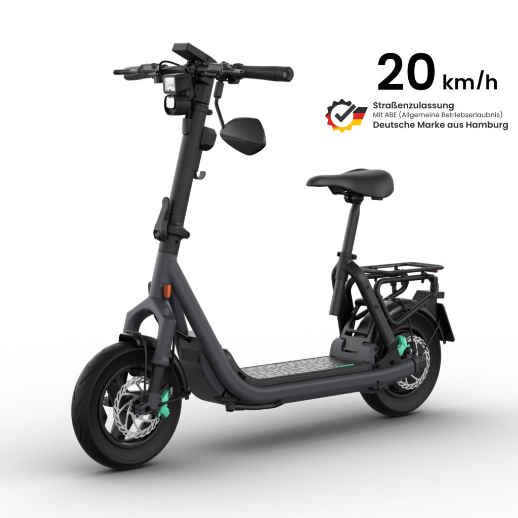 Egret GTc E-Scooter mit Sitz – Produktansicht