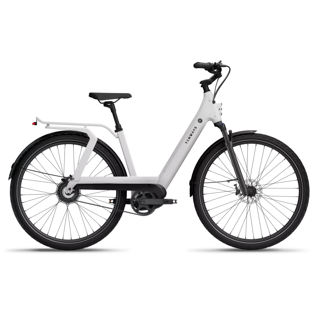 TENWAYS AGO T City E-Bike – in Weiß – Produktansicht